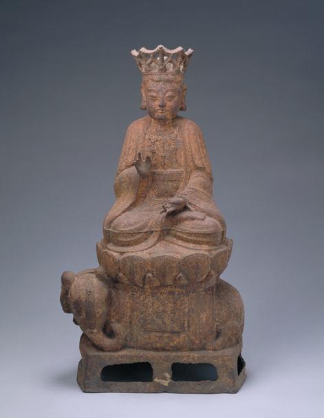 铁栗大凰造普贤菩萨坐像