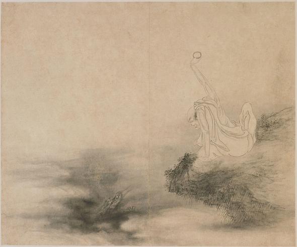 白描罗汉图册-1