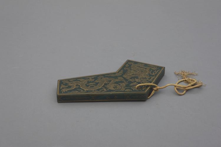 碧玉描金云龙纹小编磬-南吕