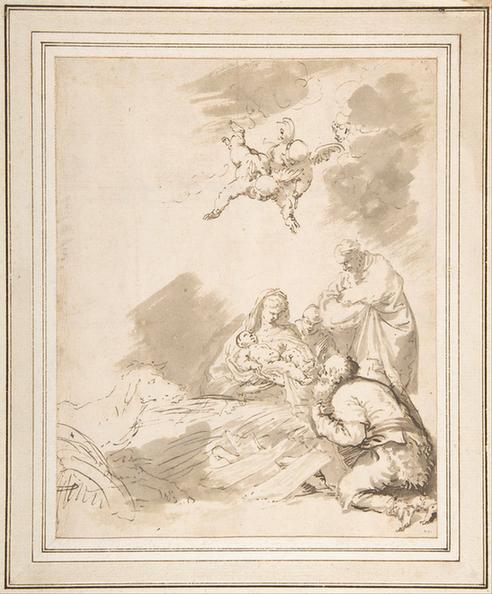 Jusepe de Ribera--Adoration of the Shepherds