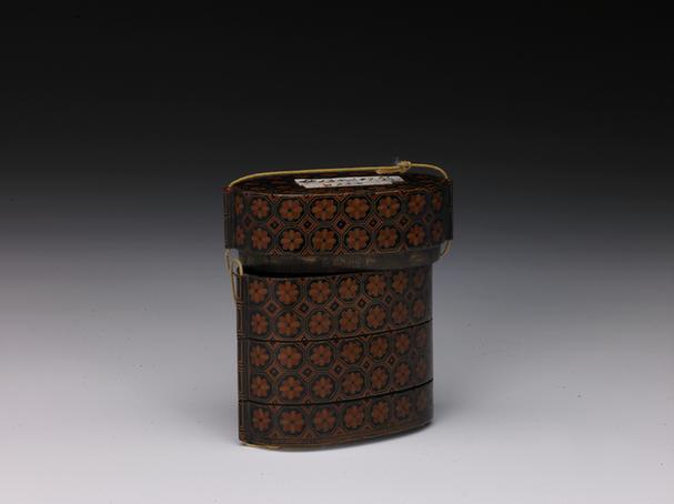 成份文具-填漆椭圆盒