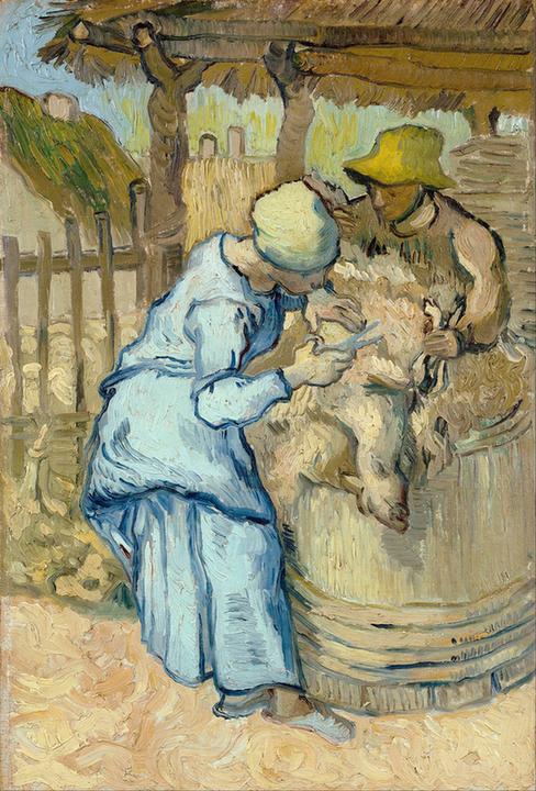 The sheep-shearer (after Millet) (September - )