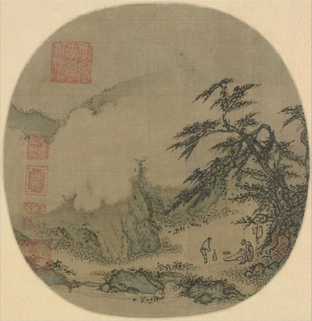 松谷问道图