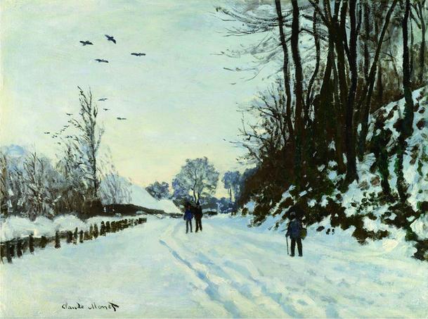 The Road to the Farm Saint-Simeon in Winter, 1867