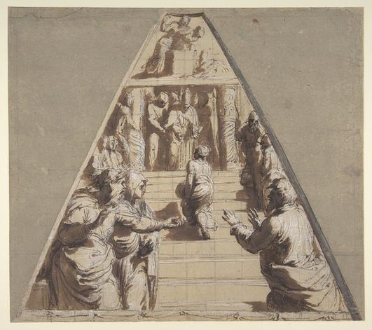 Perino del Vaga--Presentation of the Virgin in the Temple