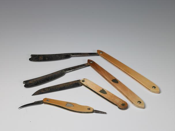 理发具-象牙柄剃头刀