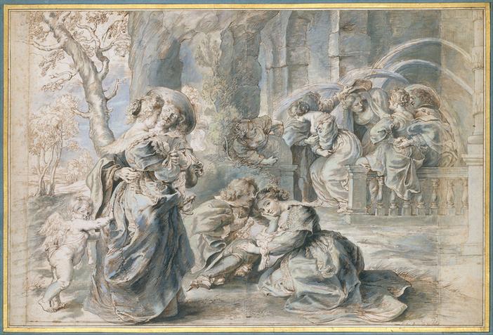 Peter Paul Rubens--The Garden of Love (left portion)