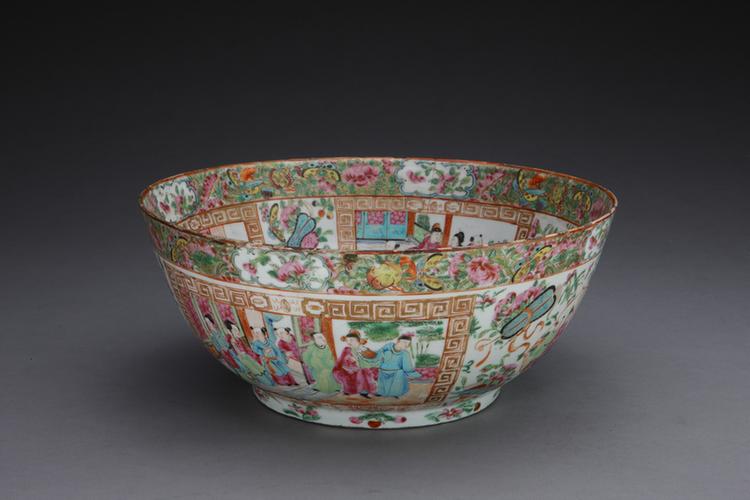 广彩人物图大碗