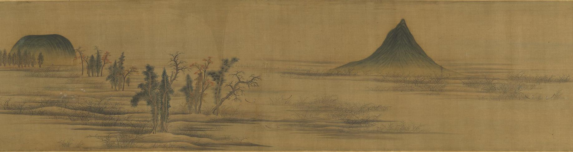 仿赵孟頫鹊华秋色图