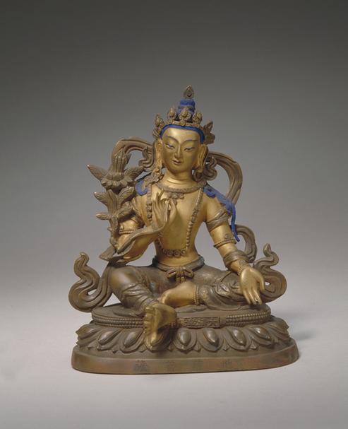 般若品铜镀金佛-地藏菩萨