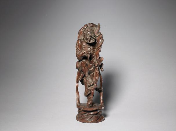 枣木雕八仙-李铁拐