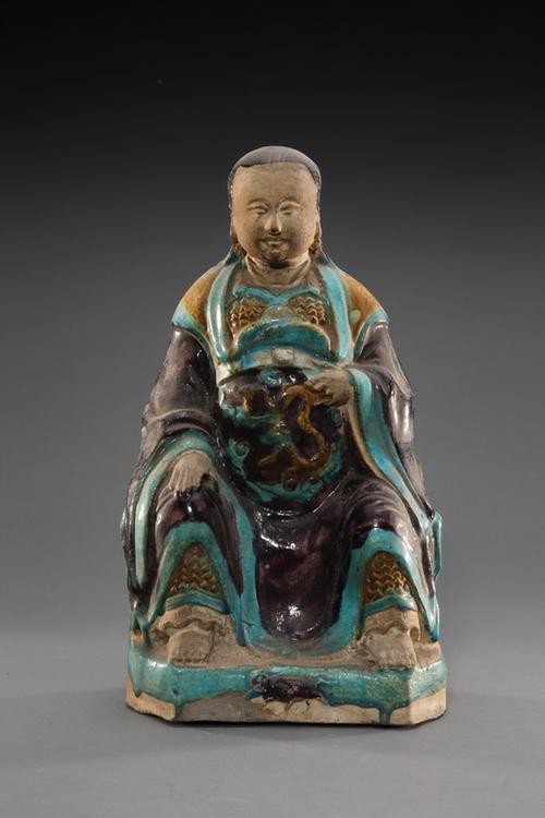 三彩真武帝坐像