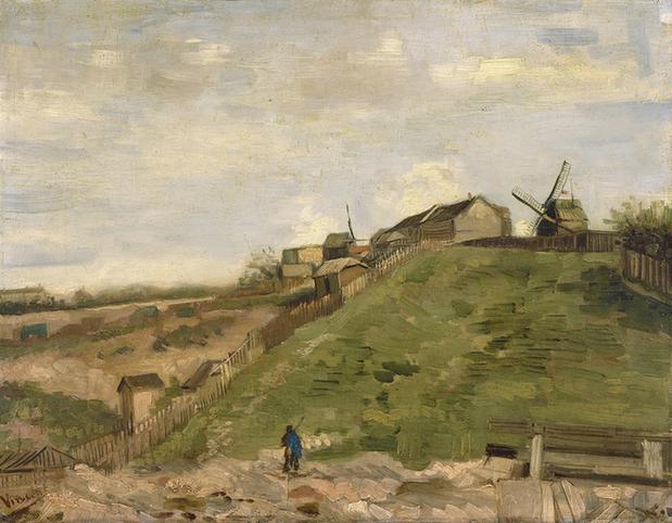 De heuvel van Montmartre met steengroeve