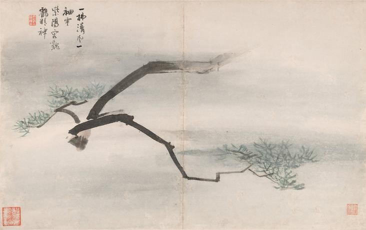 指画系列-指画·松