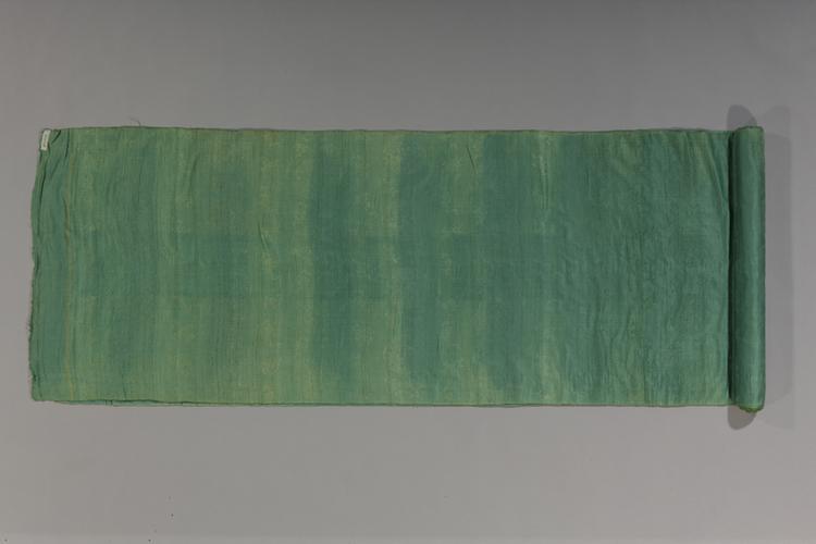 绿色团龙杂宝纹江绸