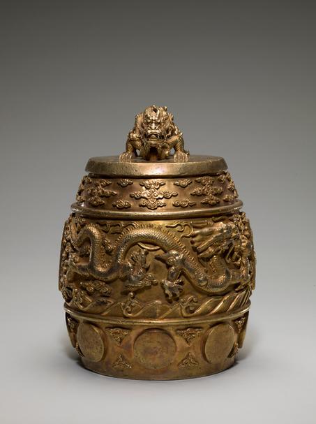 合金双龙纽云龙纹编钟-黄钟