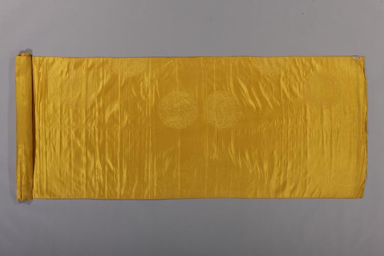 鹅黄色二则团龙纹江绸