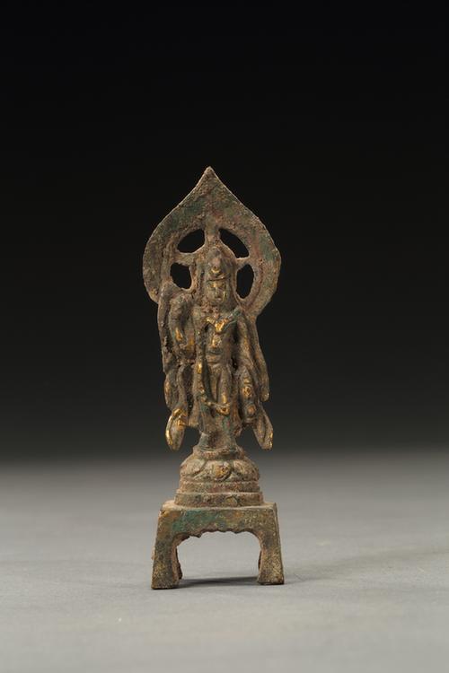 铜鎏金菩萨立像