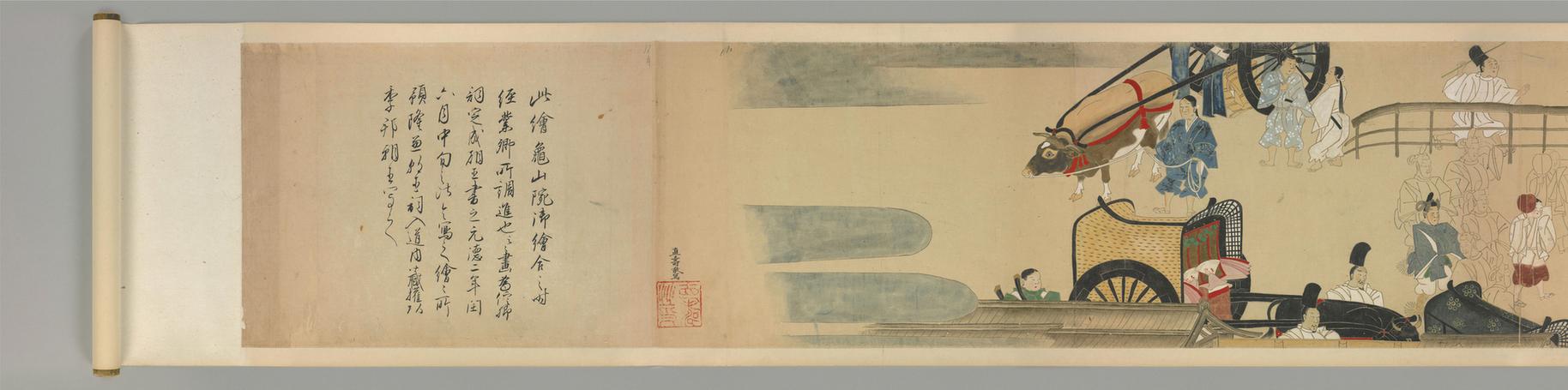 文永贺茂祭图卷 双纸-2