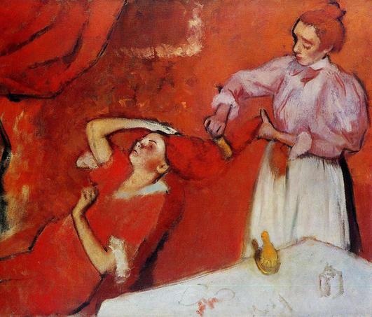 Combing the Hair - circa - - National Gallery - London (England) - oil on canvas
