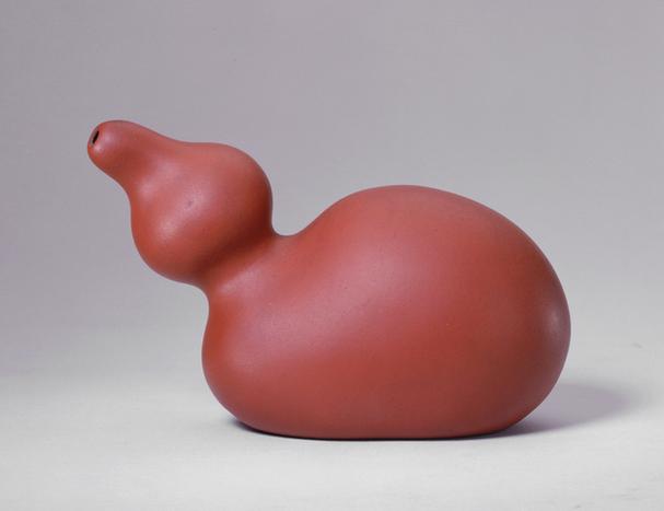 宜兴窑紫砂葫芦式水壶