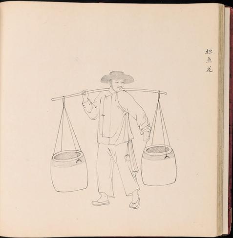 白描街头买卖画册-200