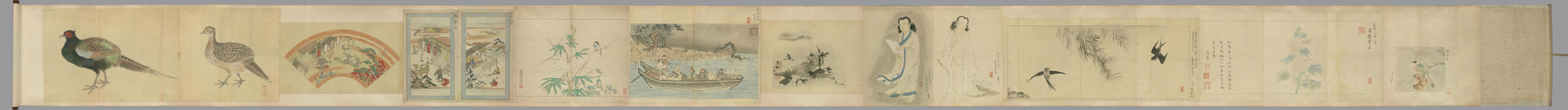 明清仿古粉本花鸟卷1