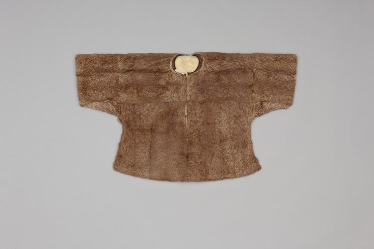 扫雪貂皮面羊皮里马褂