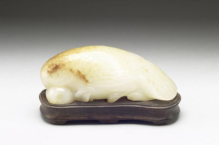 南宋、金 白玉鹦鹉镇纸