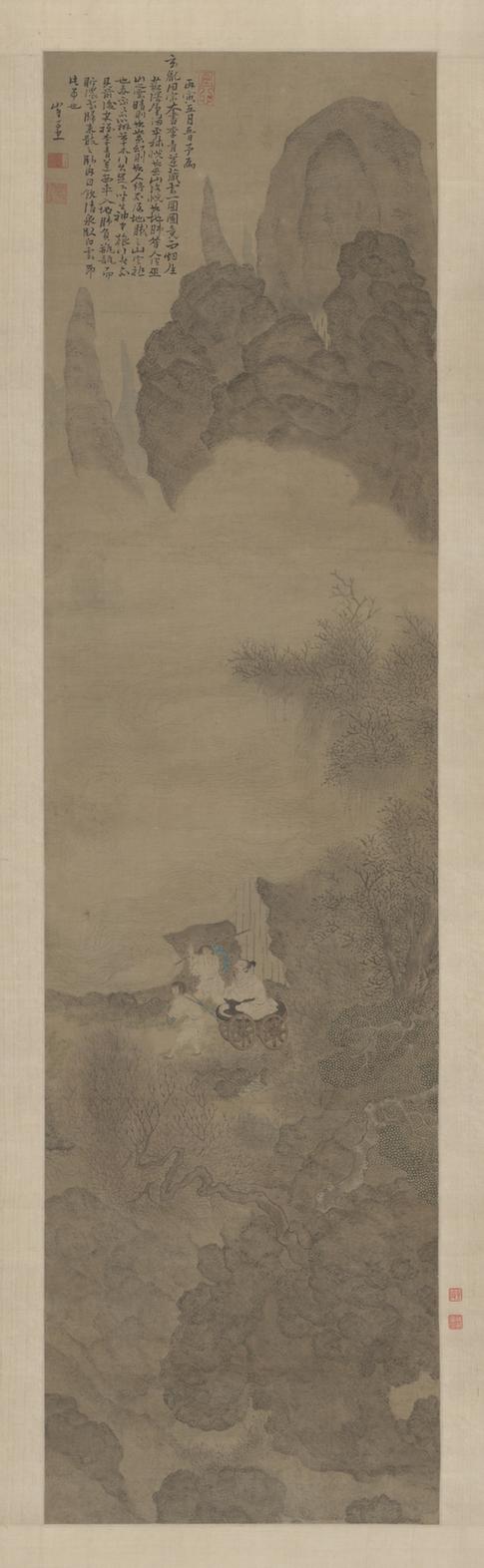 崔子忠藏云图轴