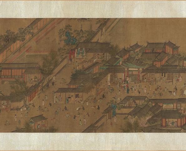 北宋张择端全景清明上河图卷(明清摹本)