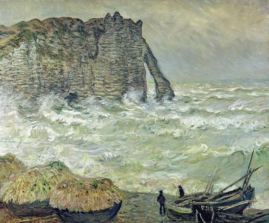 étretat, Rough Sea, 1883