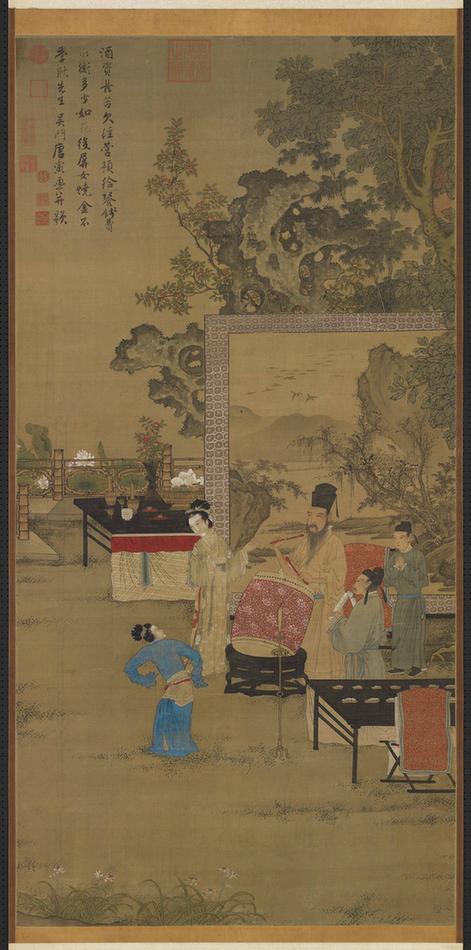 韩熙载夜宴图轴