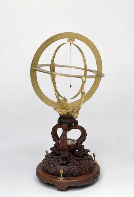 铜镀金三辰公晷仪