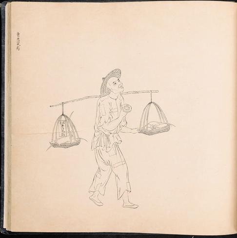 白描街头买卖画册-331