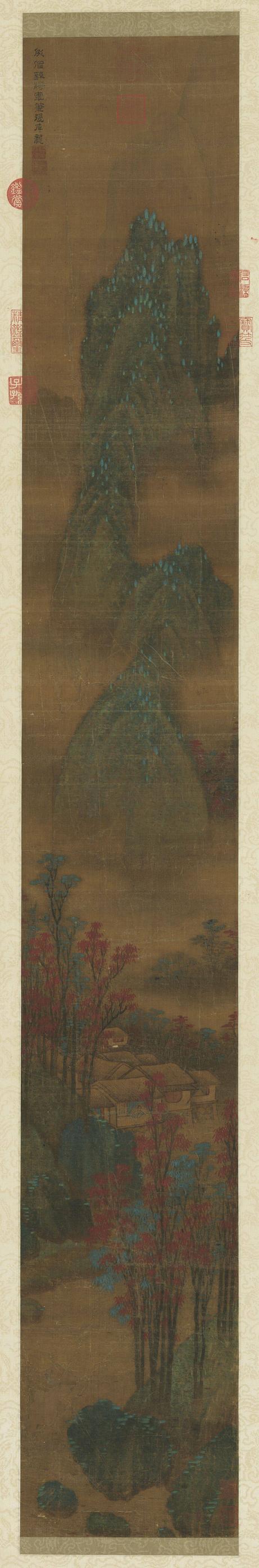 仿张僧繇山水轴