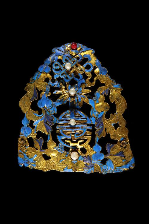 银镀金葫芦纹帽花