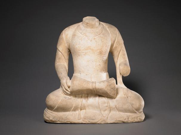 石击鼓伎乐坐像