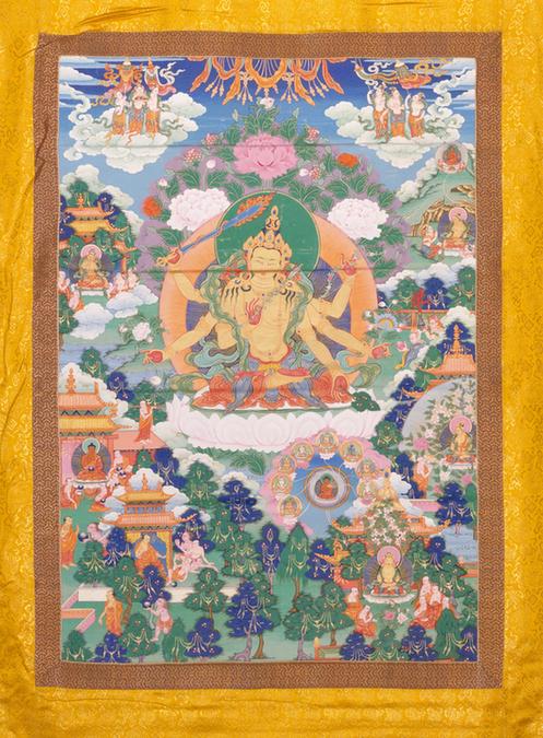 清人文殊菩萨像轴