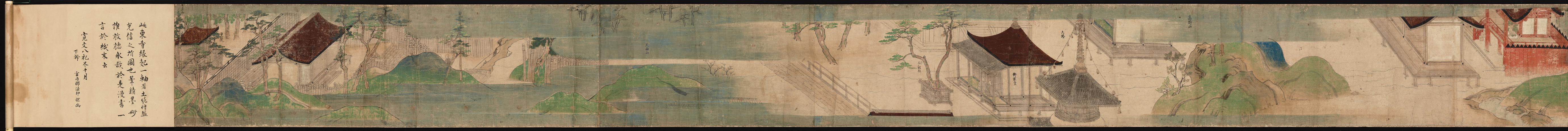 镰仓时代 天狗草纸画卷-东寺醍醐寺卷