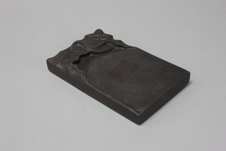 端石雕叶长方砚