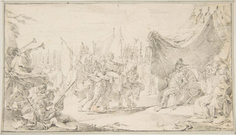 Giovanni Battista Tiepolo--Illustration for a Book General Carried in Triumph