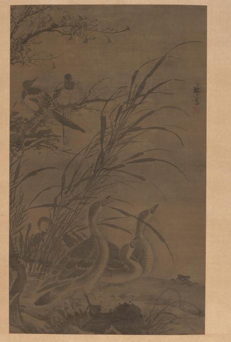 芦雁图轴