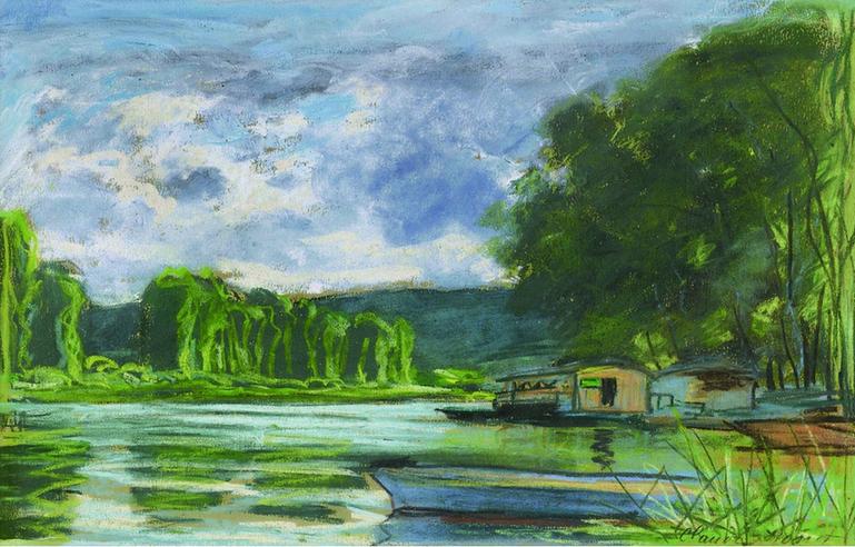 The Banks of the Seine near Jeufosse (Eure),