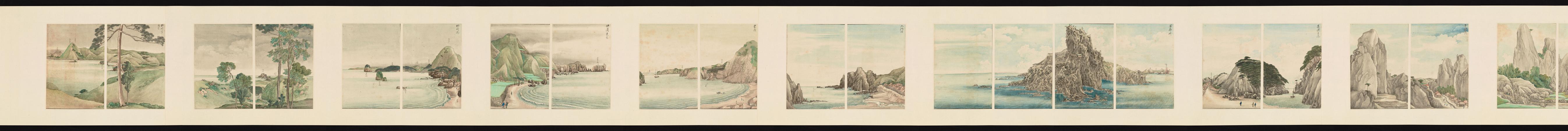 江户时代 公余探胜图卷-一分段