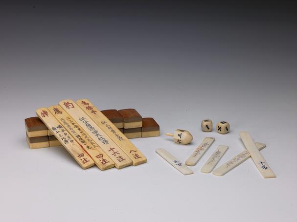 象牙刻动物花筹