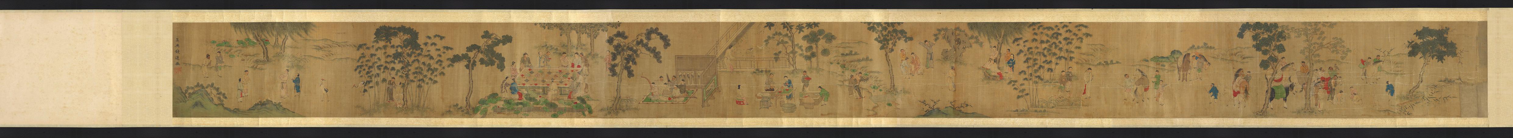 十八学士聚会图卷