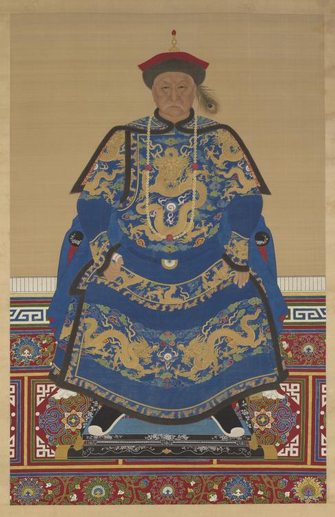 历代帝王贵妃大臣朝服像(大臣鳌拜)