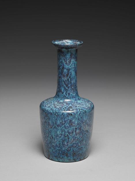 炉钧釉盘口纸搥瓶