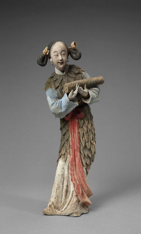 泥人张塑彩绘女坐像